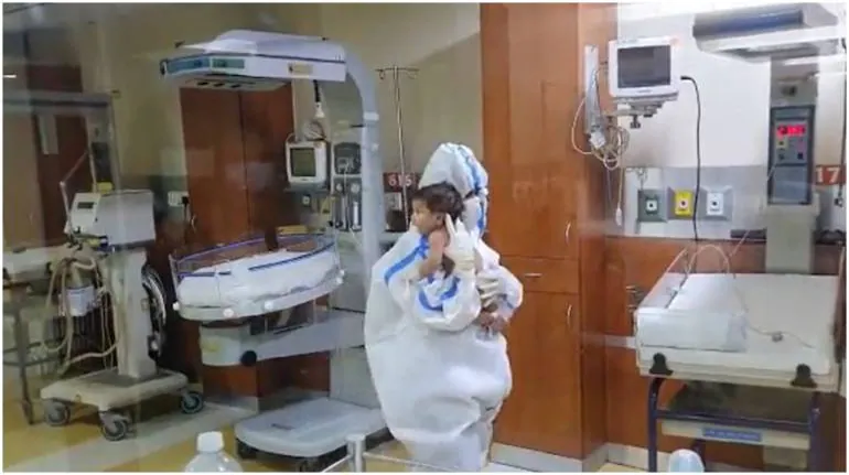 =delhi 1 month old covid patient